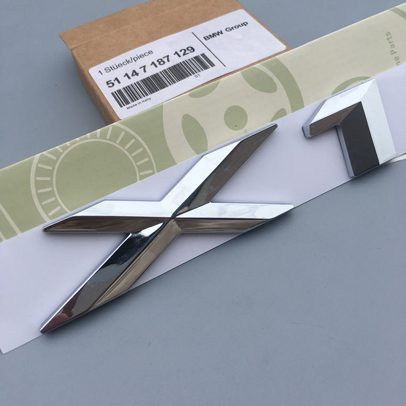 BMW Mエンブレム バッチ ロゴX1X3 X5 X6GTワードマークGTシリーズXシリーズリアラベルBMWリアラベル