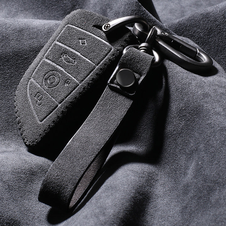 BMW車用 キーカバー キーホルダー Alcantara スエード素材  3シリーズ6シリーズ7シリーズX1 X2 X3 X5 X6 X7 手触れよい 高級感 高品質 柔らかい 耐摩耗性