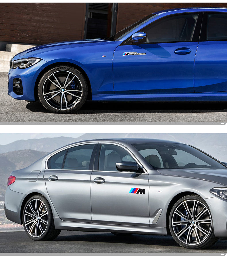 BMWM標準反射ステッカーBMWMotorsportカーステッカーリアテールロゴ修正サイド標準ステッカー