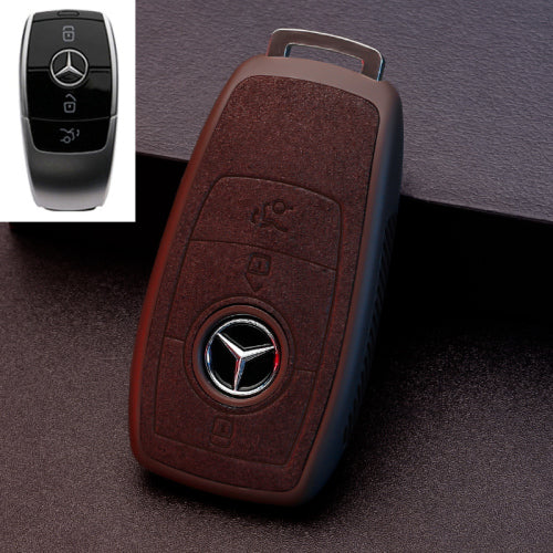 ベンツBenz専用キーケース 贅沢スエード 高級感 おしゃれ 全面保護 キーカバー