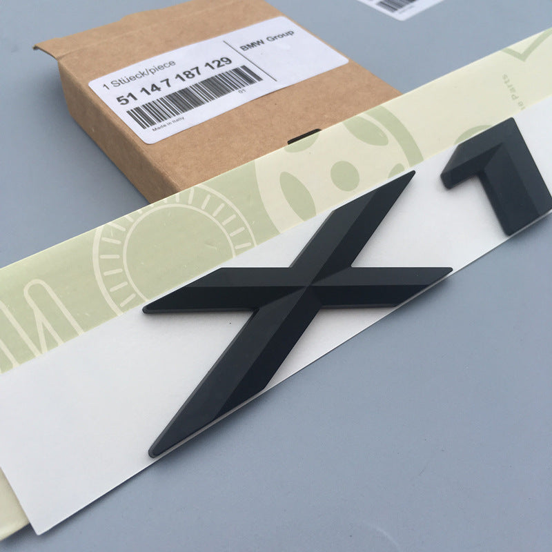 BMW Mエンブレム バッチ ロゴX1X3 X5 X6GTワードマークGTシリーズXシリーズリアラベルBMWリアラベル