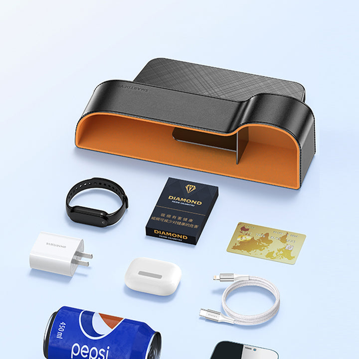 車用収納ボックス 多機能 実用 高級レザー Justfit 大容量 シートポケット ギャップ 隙間収納