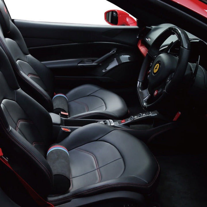 低反発　ランバーサポート  ヘッドレストクッション ネックパッド 首 車  アルカンターラ