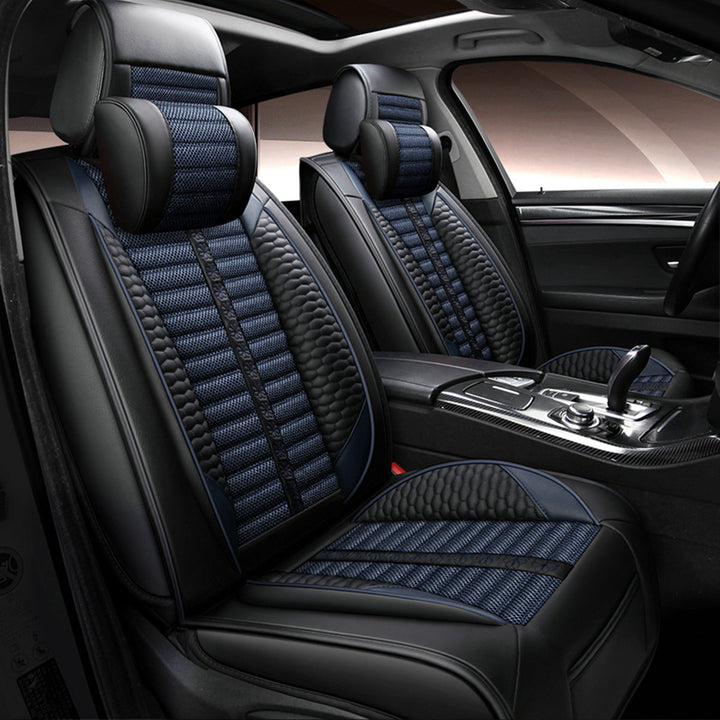 リネン製 汎用シートカバー フィット感抜群 4色 通気防水 耐摩耗性 軽/普自動車 SUV