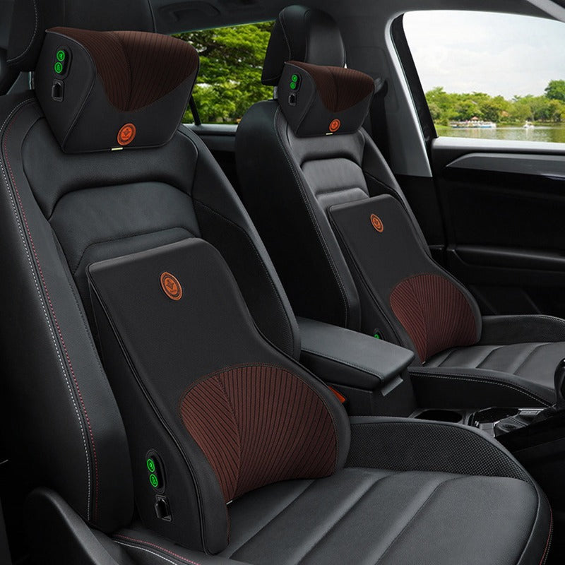 ヘッドレスト 腰枕 オフィス 椅子 車用 腰サポート クッション 取付バンド