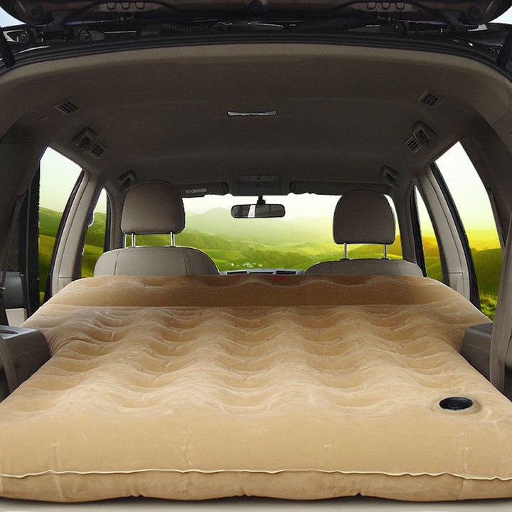 車中泊ベッド  厚手 シガーソケット式  キャンプ用品  エアーベッド  収納袋付き 普通車 SUV適用
