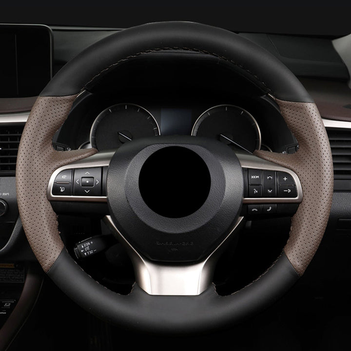 LEXUS レクサス Alcantara 本革 スエード ハンドルカバー 編み込み式 オーダーメイド