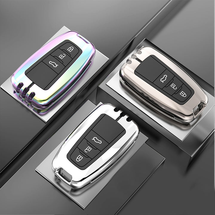 TOYOTA 車用 キーケース キーカバー 高級感 合金製 360度ボタン保護 全面保護 亜鉛合金メタル 車専用設計 フィット感