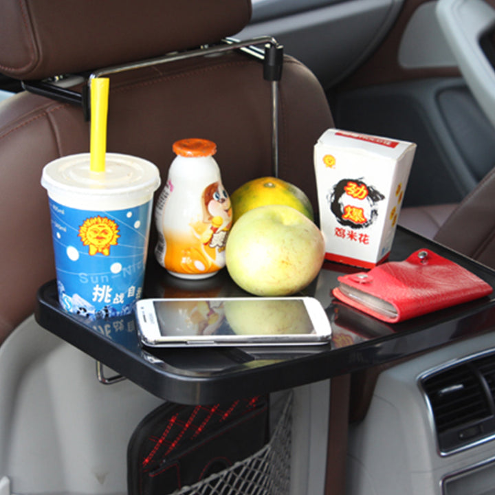 車載用テーブル テアリングホイール掛け カーデスク折りたたみ式 パソコン 食事 物置