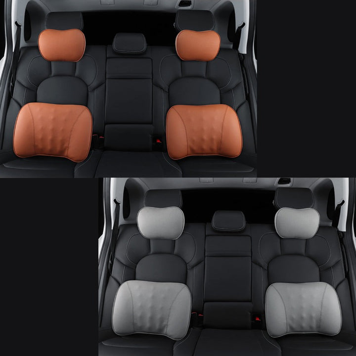 車 クッション 低反発 ヘッドレスト 車中泊 旅行 運転 ゲーミングチェア 頚椎サポート ネックピロー 高級感