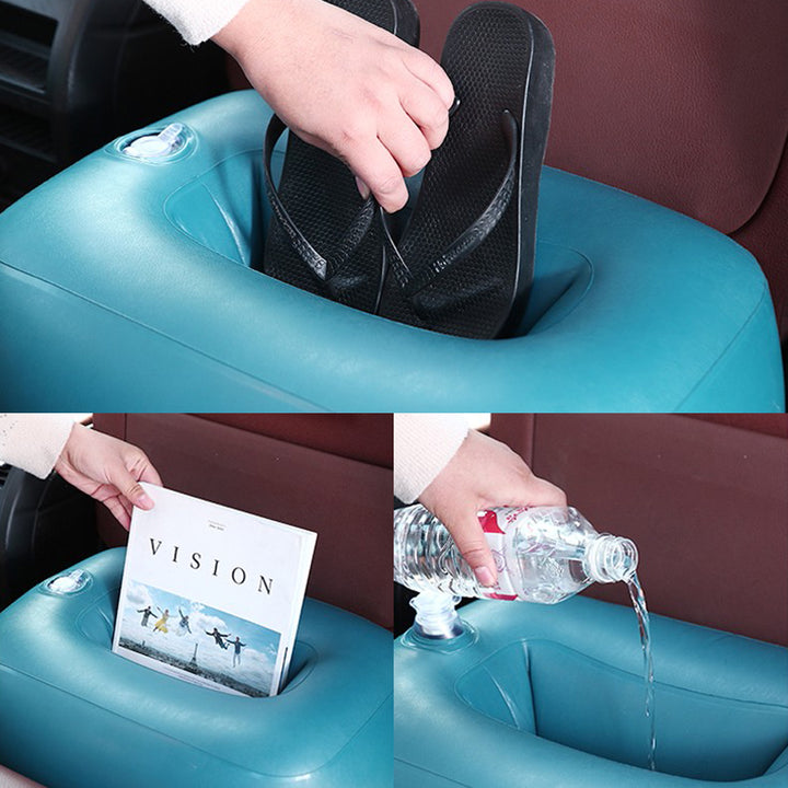 車中泊ベッド  かわいい 枕付き 電動ポンプ付属  キャンプ用品  エアーベッド  普通車 SUV