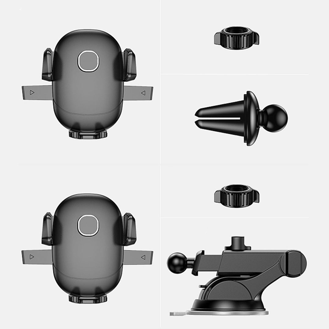 スマホホルダー 車用 伸縮可能 吸盤タイプ/エアコン吹き出し口 角度調整 片手操作 全機種
