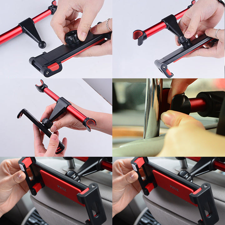 タブレットホルダー 伸縮アームスタンド スマホ 車載ホルダー ipad 角度・高さ調整