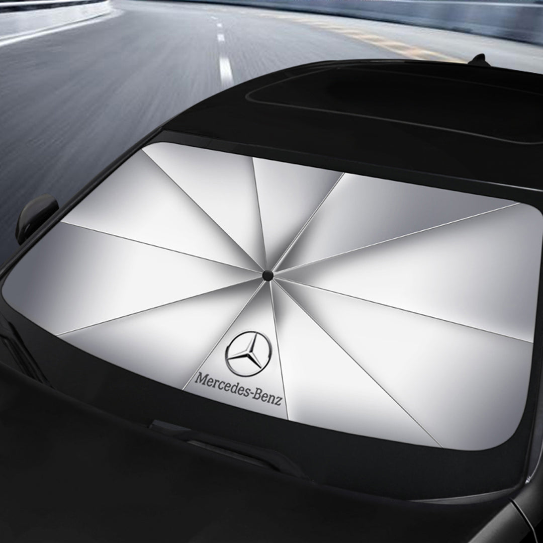 ベンツ 専用 車用サンシェード 傘式 GLC/GLA/GLB/A200L 車用 遮光 高密度生地 日焼け対策 UVカット UPF50+