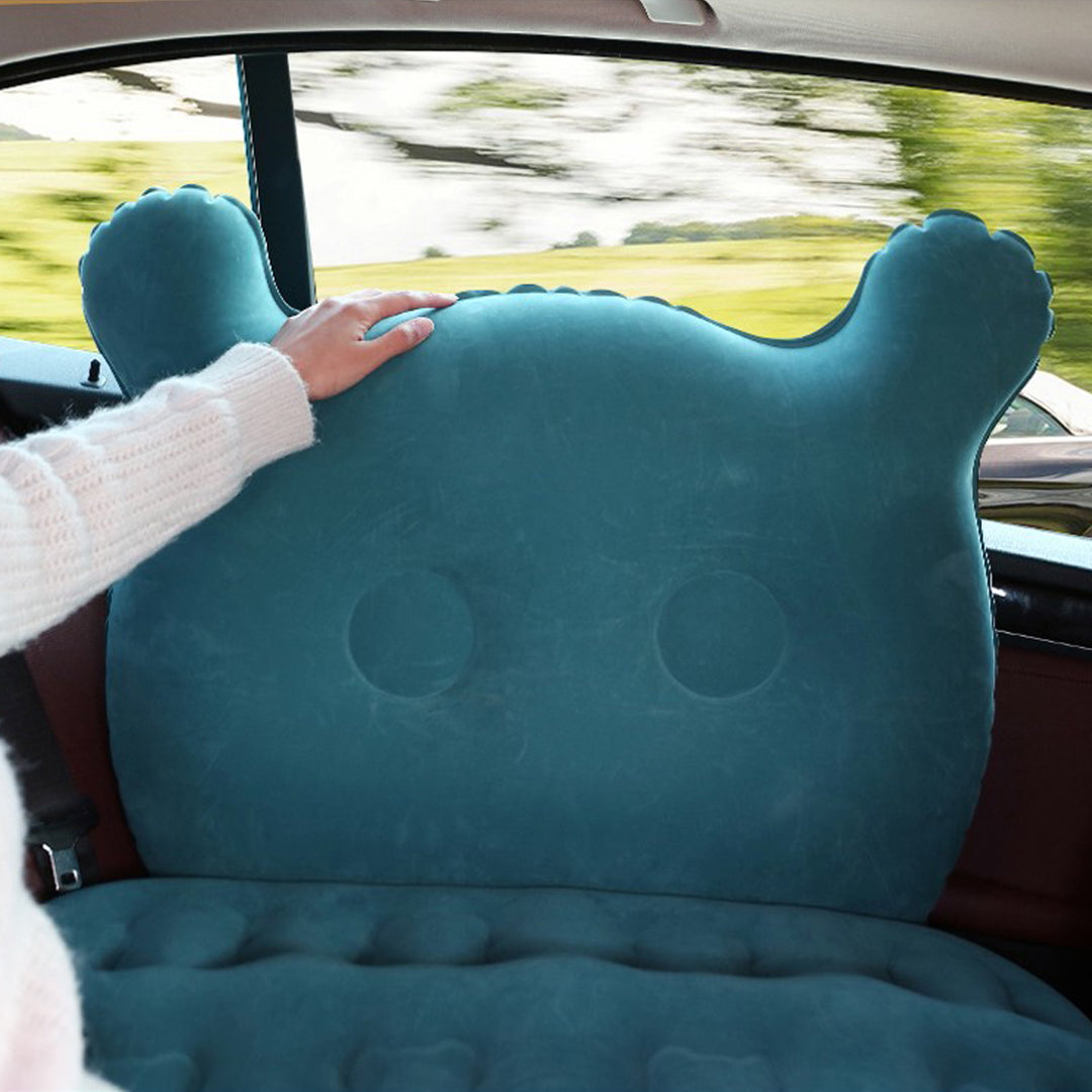 車中泊ベッド  かわいい 枕付き 電動ポンプ付属  キャンプ用品  エアーベッド  普通車 SUV
