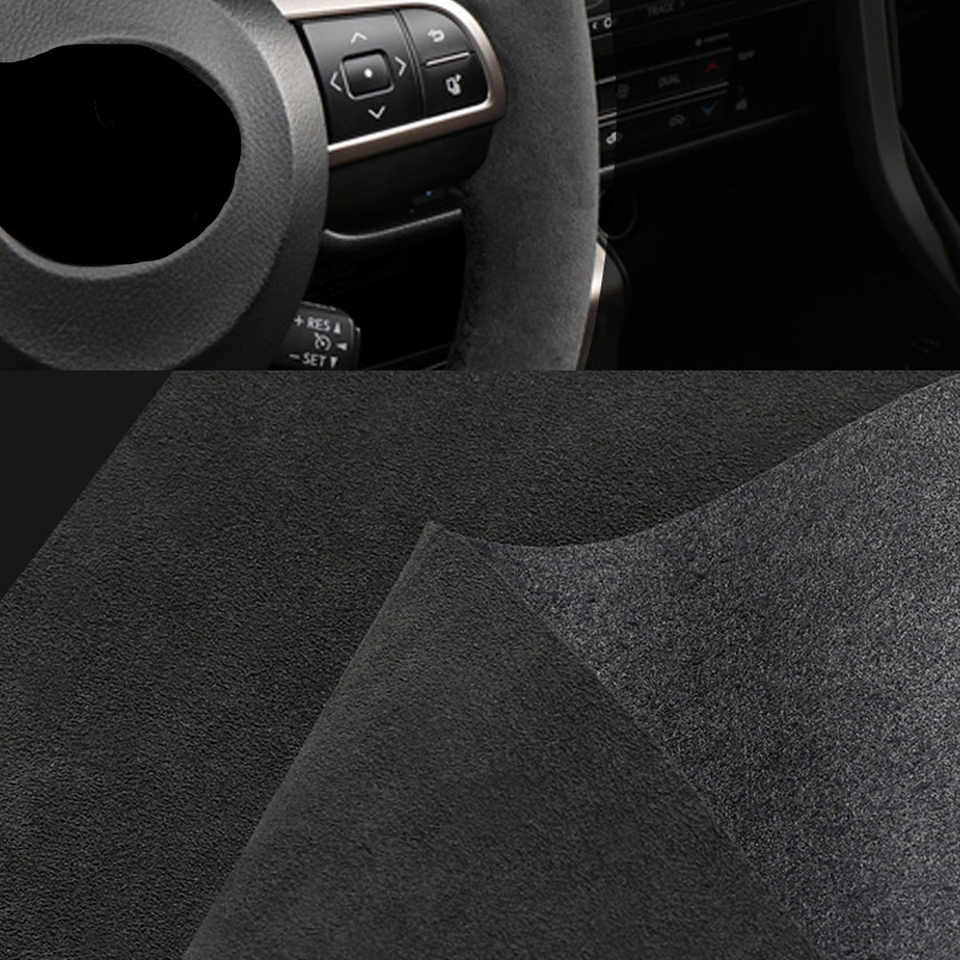LEXUS レクサス Alcantara 本革 スエード ハンドルカバー 編み込み式 オーダーメイド