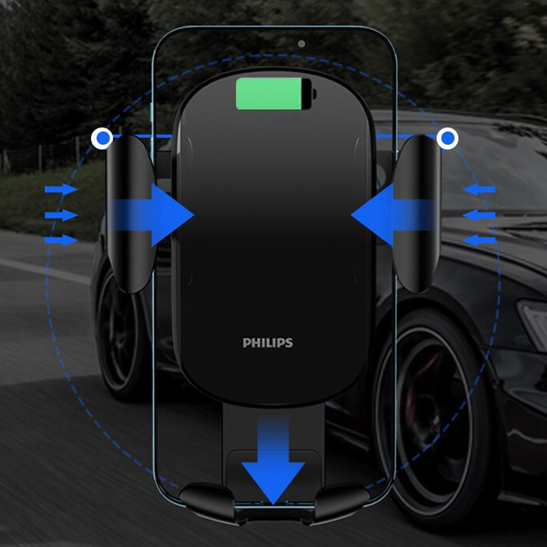 フィリップス 重力式自動開閉 スマホホルダー おしゃれ エアコン吹き出し口 全機種 車