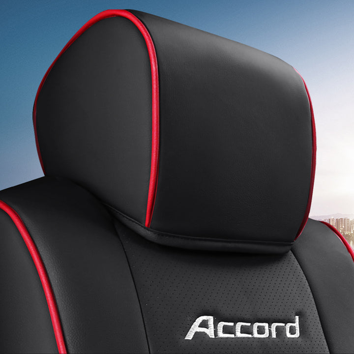 Hondaホンダ アコード専用 高級レザー シートカバー ロゴ入り 通気防水 耐久性 4色 全席セット