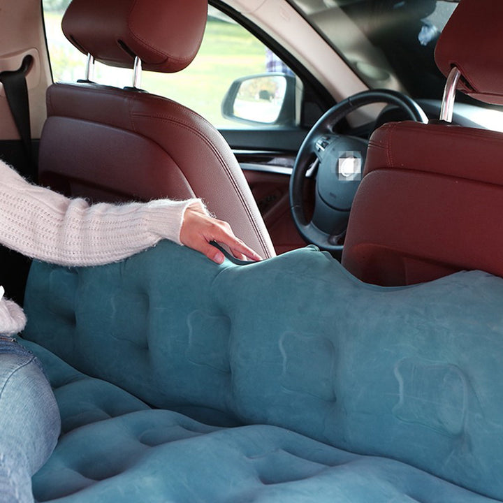 車中泊ベッド  かわいい 枕付き 電動ポンプ付属  キャンプ用品  エアーベッド  普通車 SUV