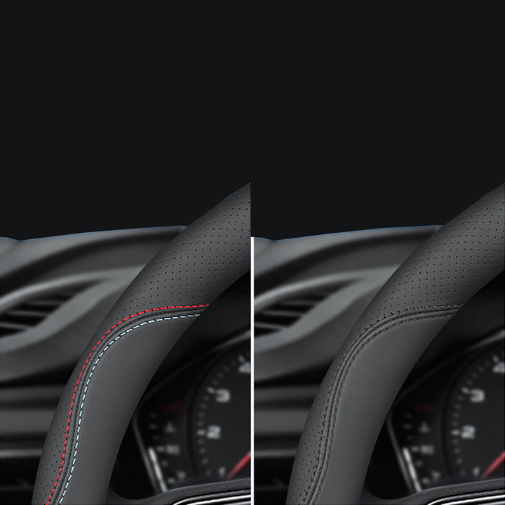 HONDA ホンダ 本革ハンドルカバー 高級感 グリップ感抜群 滑り止め おしゃれ 35~40CM
