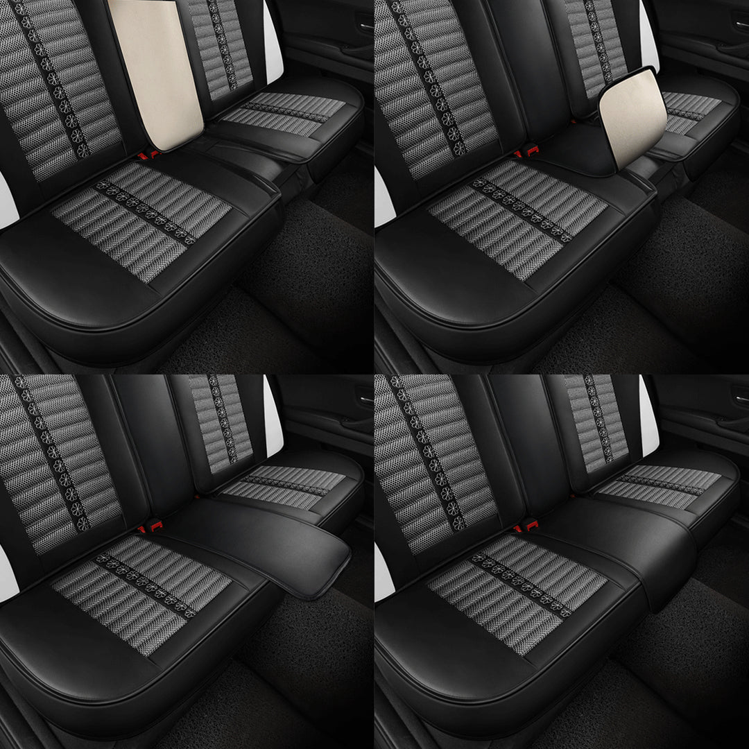 リネン製 汎用シートカバー フィット感抜群 4色 通気防水 耐摩耗性 軽/普自動車 SUV