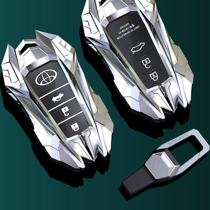TOYOTA トヨタ車用 スマートキーケース キーカバー 高級 鍵を保護 メカ感 デザイン感 専用設計 電波遮断しない
