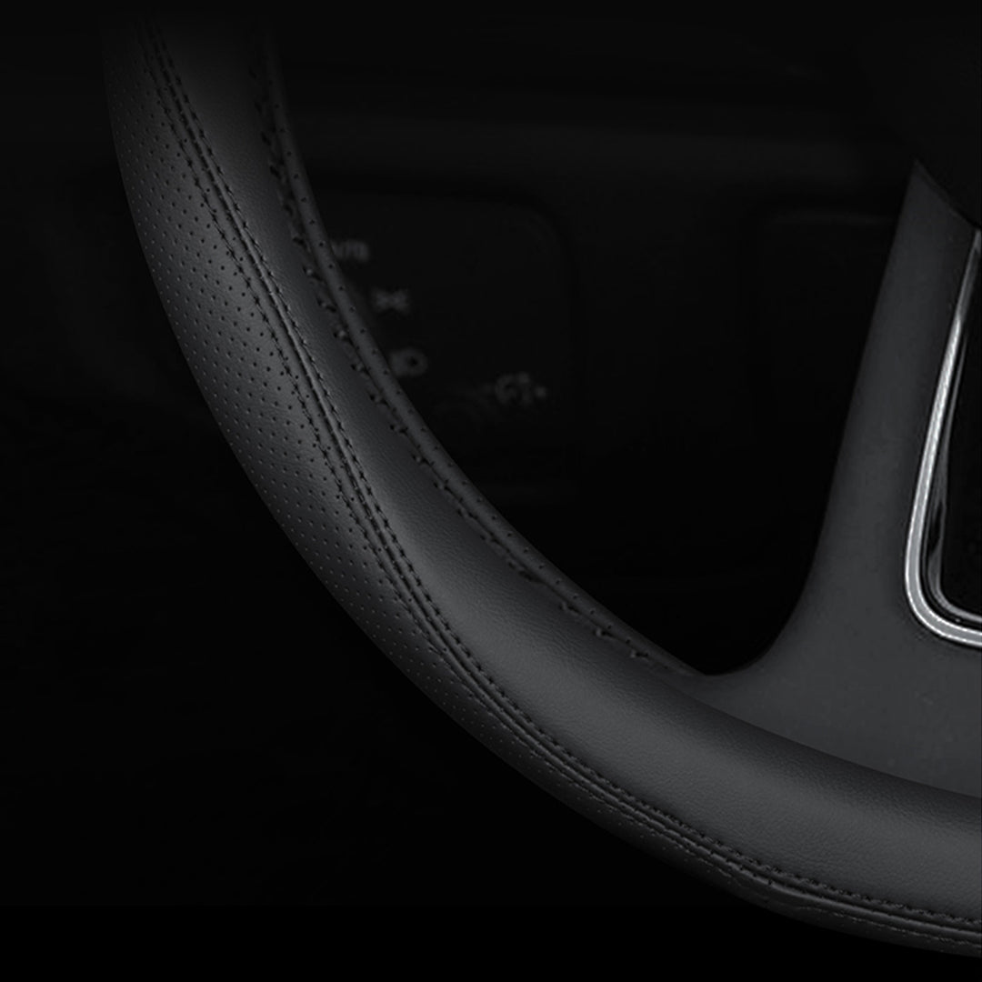 TOYOTA トヨタ 本革 高級ハンドルカバー グリップ感抜群 取り付け簡単 滑り止め 37~40CM