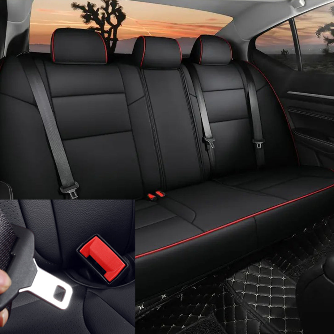 日産 ティアナ専用 耐久性抜群 高級シートカバー 通気防水 4色 カスタムロゴ 全席セット