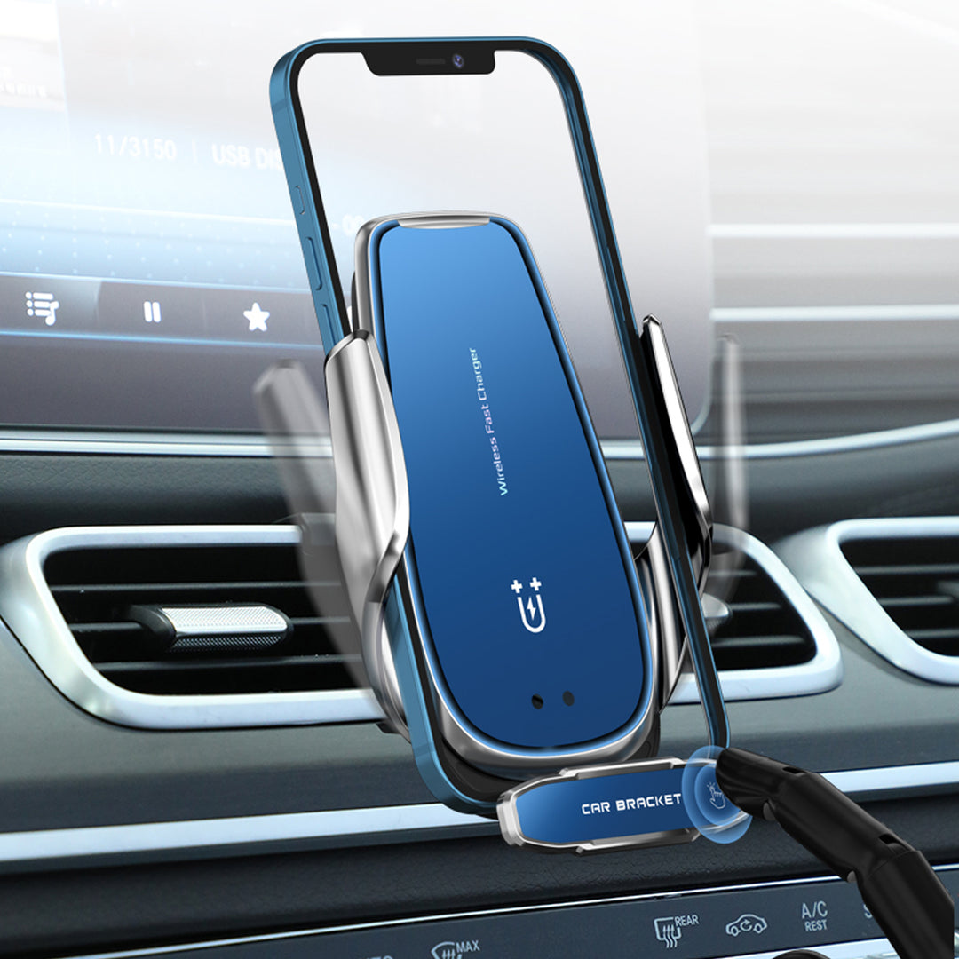 メルセデスベンツ専用 スマホホルダー ワイヤレス充電 吹き出し口用 ライト付きロゴ