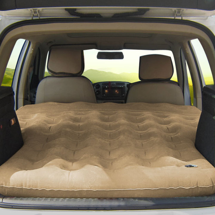 車中泊ベッド  厚手 シガーソケット式  キャンプ用品  エアーベッド  収納袋付き 普通車 SUV適用
