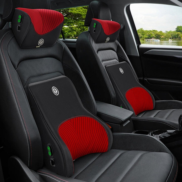 ヘッドレスト 腰枕 オフィス 椅子 車用 腰サポート クッション 取付バンド