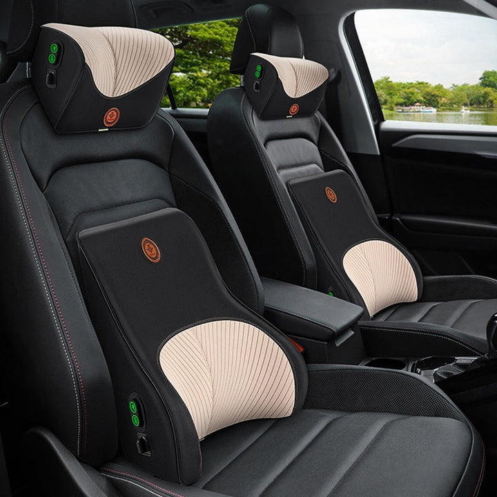 ヘッドレスト 腰枕 オフィス 椅子 車用 腰サポート クッション 取付バンド