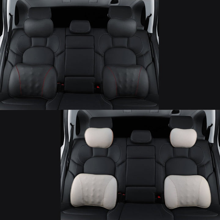 車 クッション 低反発 ヘッドレスト 車中泊 旅行 運転 ゲーミングチェア 頚椎サポート ネックピロー 高級感