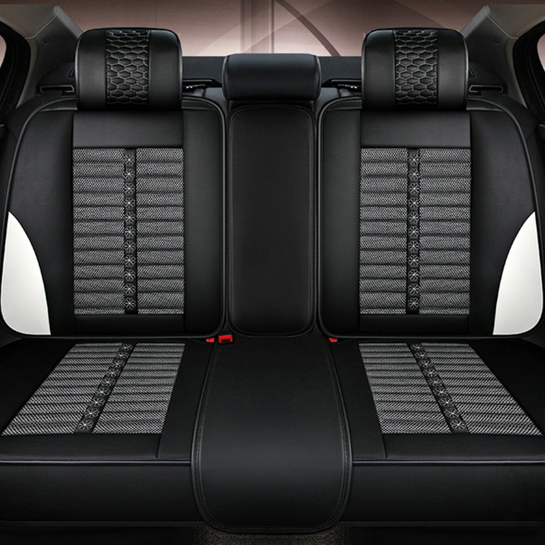 リネン製 汎用シートカバー フィット感抜群 4色 通気防水 耐摩耗性 軽/普自動車 SUV
