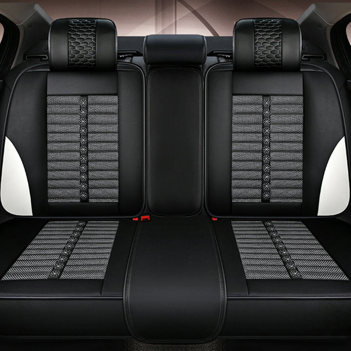 リネン製 汎用シートカバー フィット感抜群 4色 通気防水 耐摩耗性 軽/普自動車 SUV