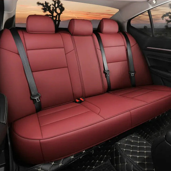 日産 ティアナ専用 耐久性抜群 高級シートカバー 通気防水 4色 カスタムロゴ 全席セット