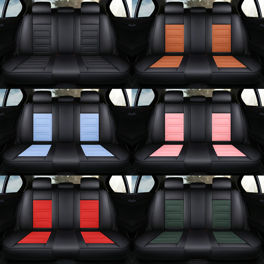 おしゃれ 汎用シートカバー クッション付き 6色レザー 防水防汚 耐久性 軽/普自動車 SUV