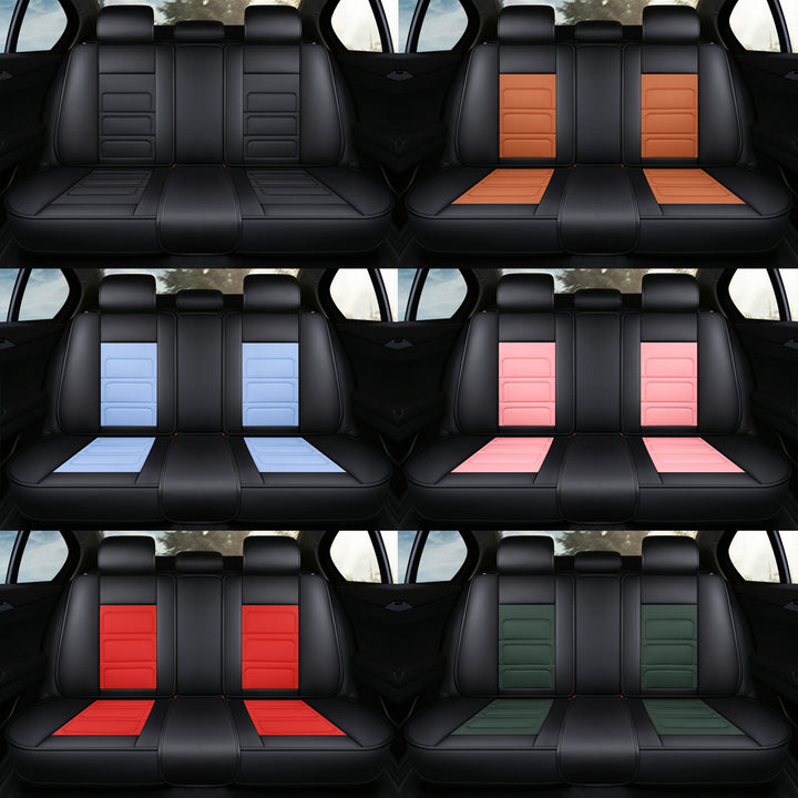 おしゃれ 汎用シートカバー クッション付き 6色レザー 防水防汚 耐久性 軽/普自動車 SUV