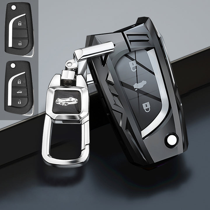 TOYOTA トヨタ車用 スマートキーケース キーカバー 質が軽い 高級金属 メカ感 かっこいい 防塵 防水