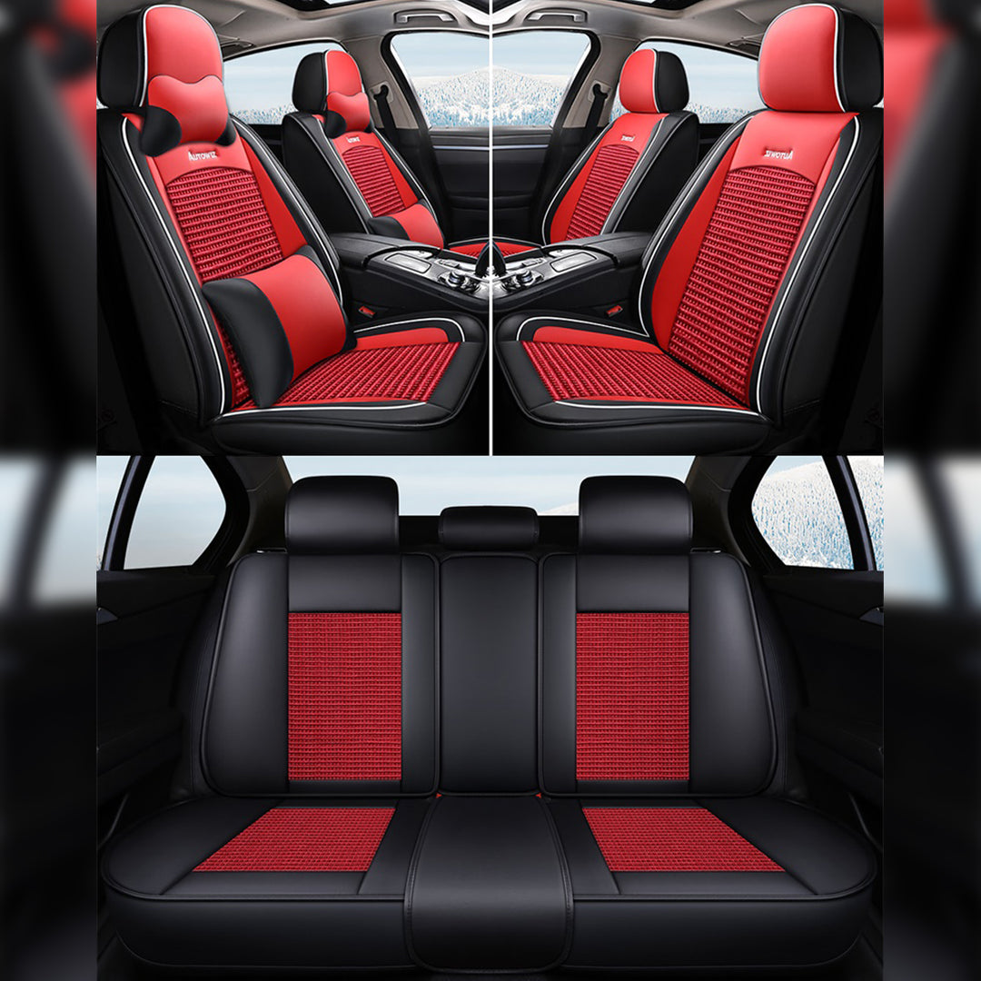 おしゃれ 汎用シートカバー クッション付き 6色レザー 防水防汚 耐久性 軽/普自動車 SUV