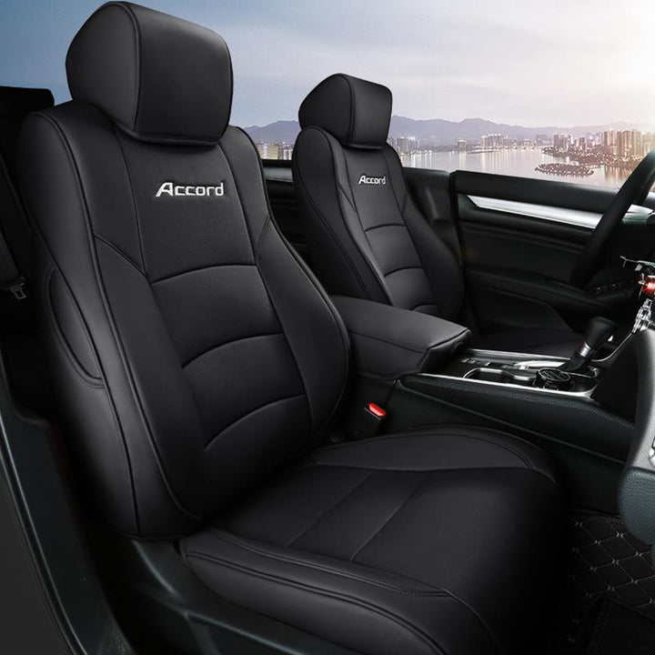 Hondaホンダ アコード専用 高級レザー シートカバー ロゴ入り 通気防水 耐久性 4色 全席セット