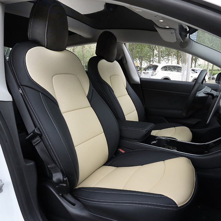 テスラ専用 車種専用設計 高級シートカバー JUSTFIT保証 防水レザー おしゃれ 全席セット