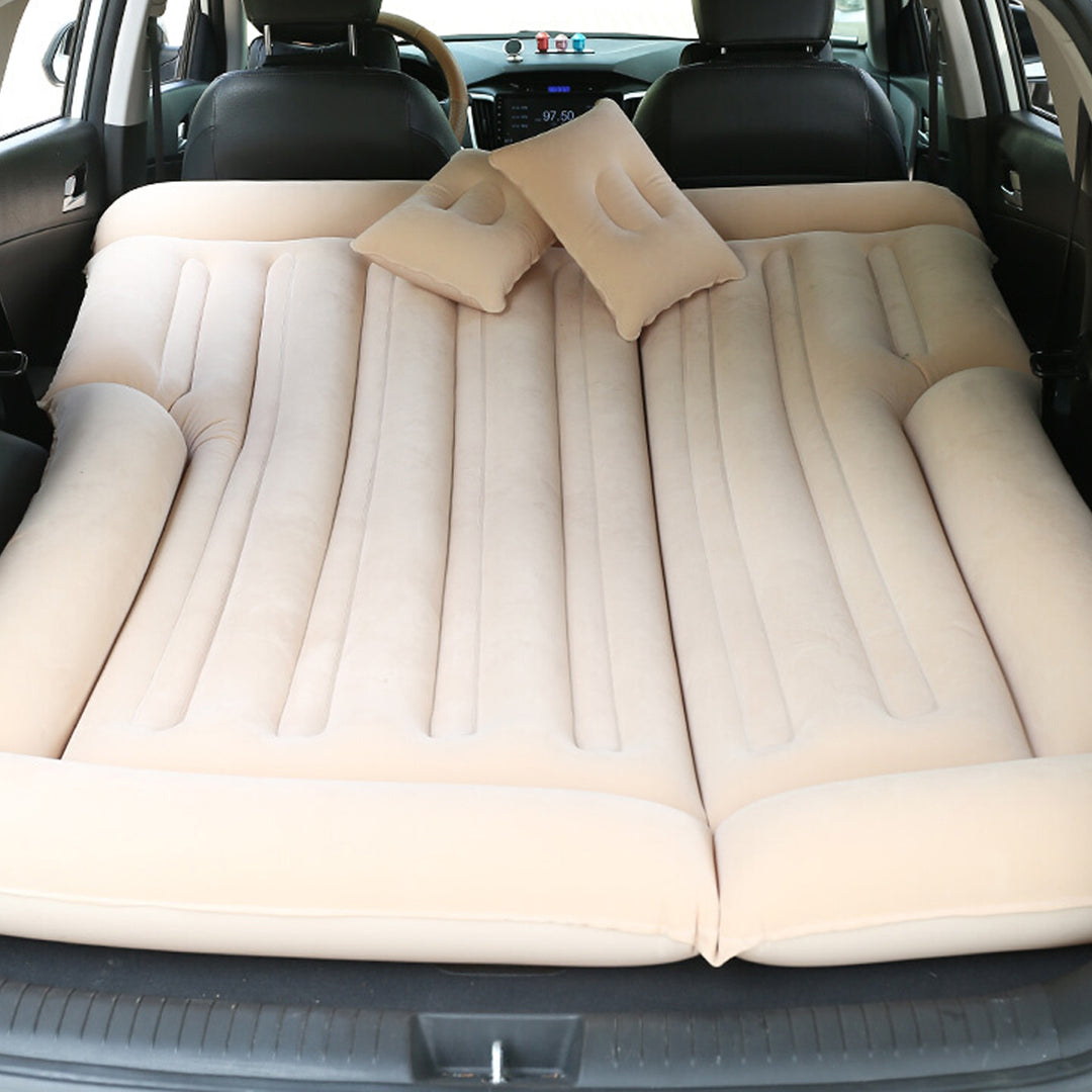 高級車中泊ベッド 枕付き 電動ポンプ付属  キャンプ用品  エアーベッド  普通車 SUV