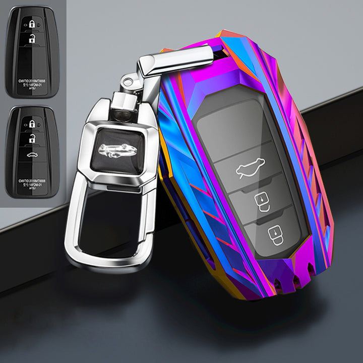 TOYOTA トヨタ車用 スマートキーケース キーカバー 質が軽い 高級金属 メカ感 かっこいい 防塵 防水