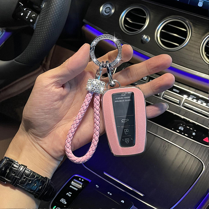 TOYOTA 車用 キーケース キーカバー 高級感 オシャレ 耐摩耗 耐久性 高品質レザー 傷 汚れ防止 軽量 防水 鍵を保護