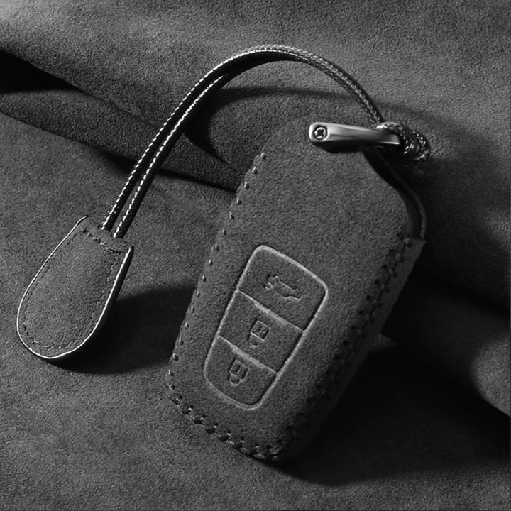 TOYOTAトヨタ車用 キーケース キーカバー ALCANTARA スエード素材 高級感 鍵を保護 汚れ&滑り＆傷防止