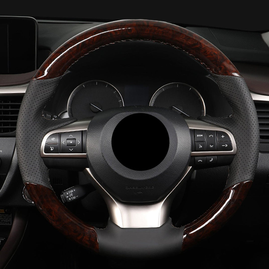 LEXUS レクサス Alcantara 本革 スエード ハンドルカバー 編み込み式 オーダーメイド