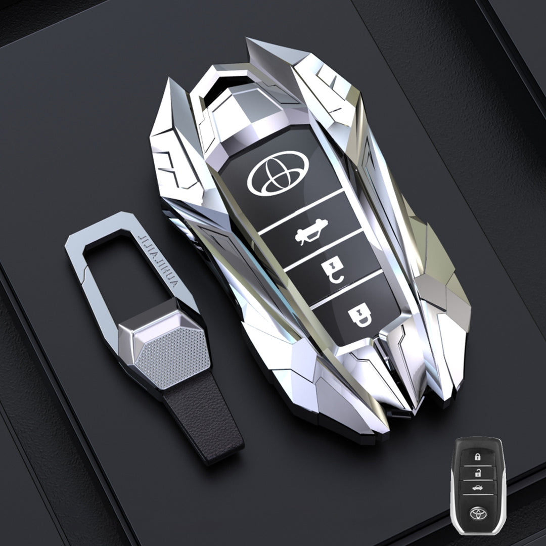 TOYOTA トヨタ車用 スマートキーケース キーカバー 高級 鍵を保護 メカ感 デザイン感 専用設計 電波遮断しない