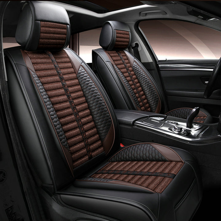 リネン製 汎用シートカバー フィット感抜群 4色 通気防水 耐摩耗性 軽/普自動車 SUV