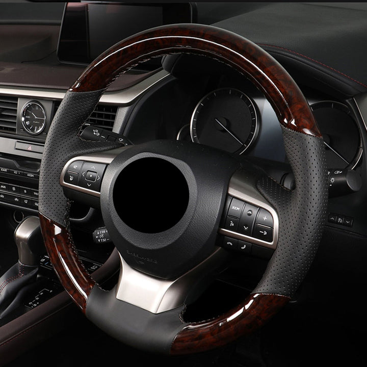 LEXUS レクサス Alcantara 本革 スエード ハンドルカバー 編み込み式 オーダーメイド